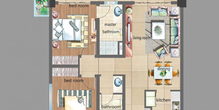 Floor Plan - 2Br